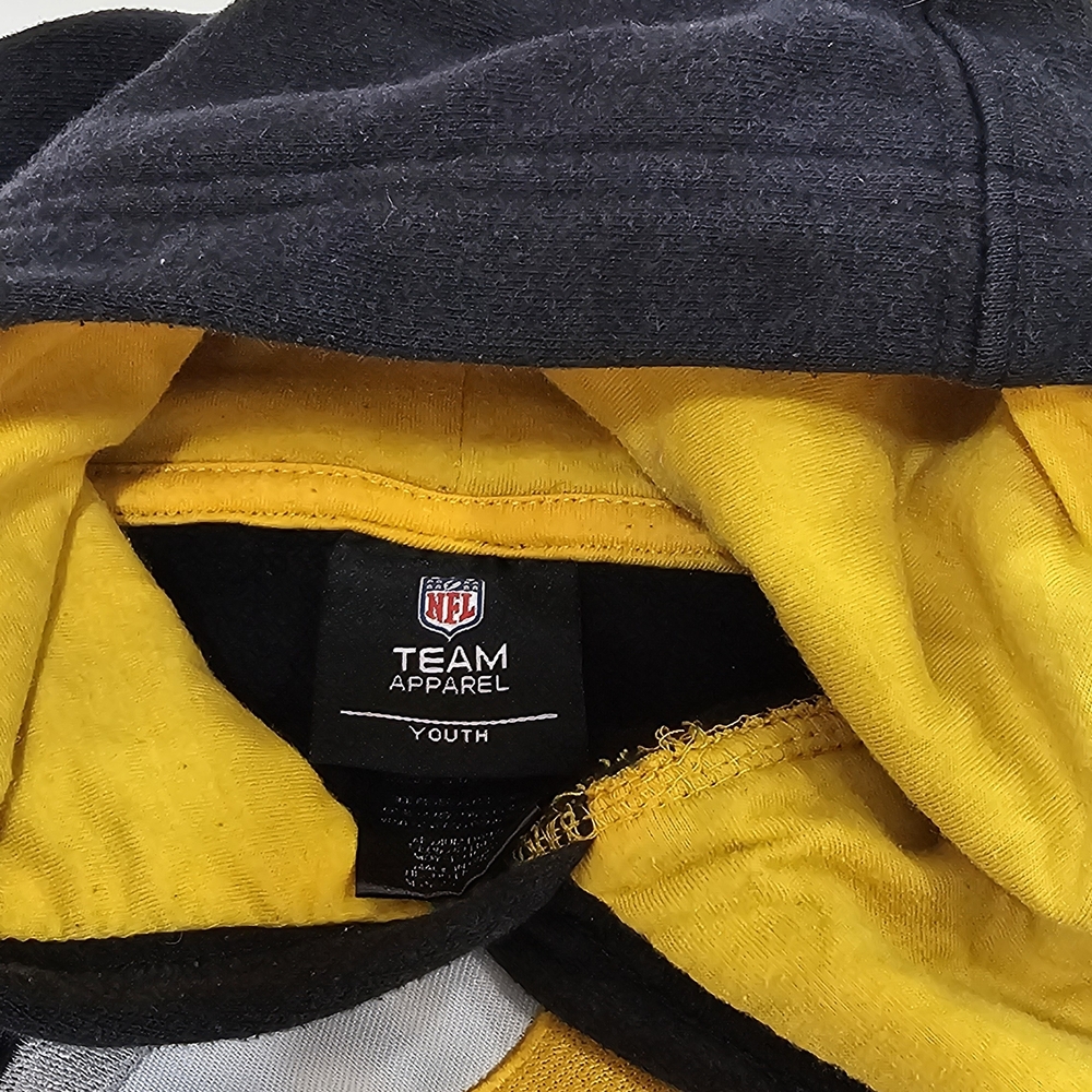 NFL Team Apparel Youth Black and Yellow Hoodie